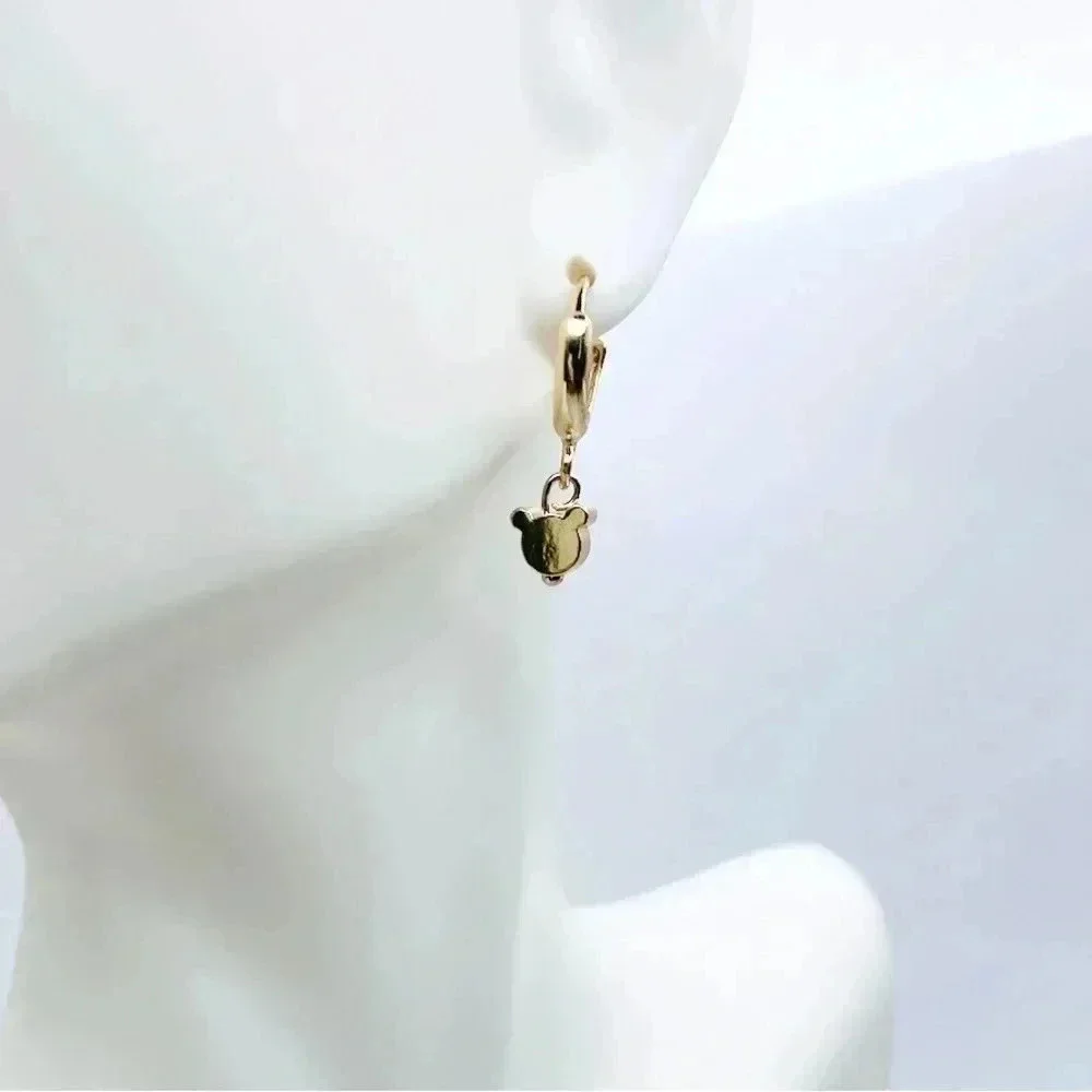 Mickey Petit Drop Hoops Earrings